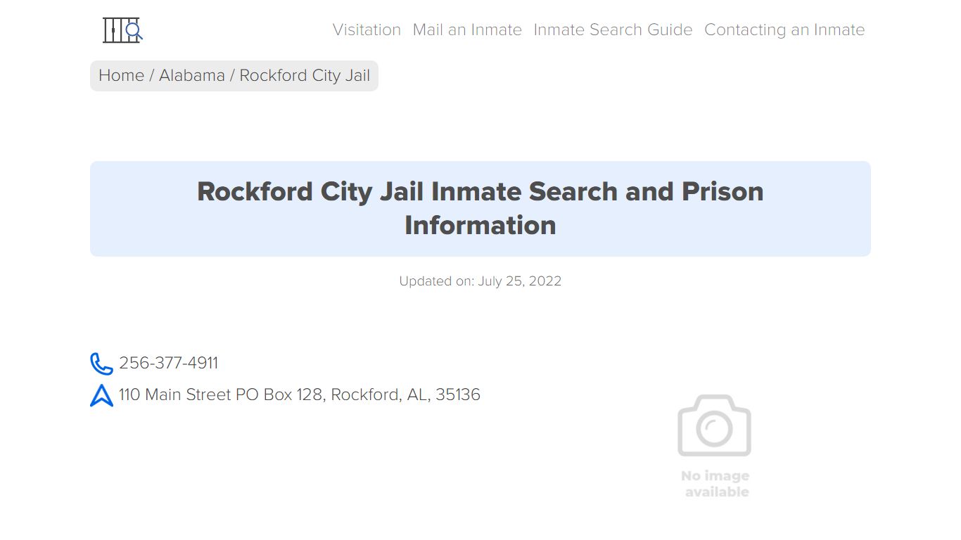 Rockford City Jail Inmate Search and Prison Information